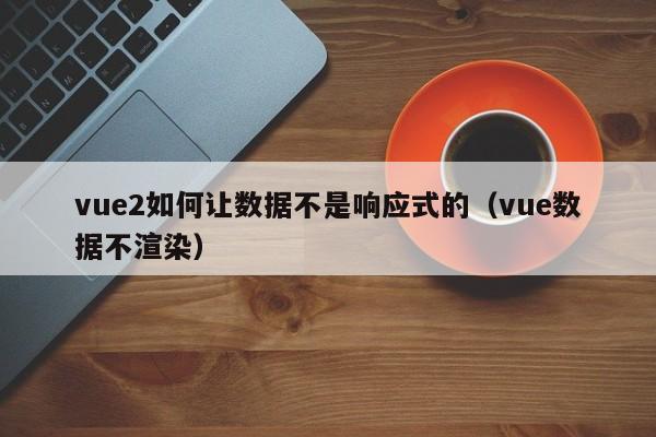 vue2如何让数据不是响应式的（vue数据不渲染）